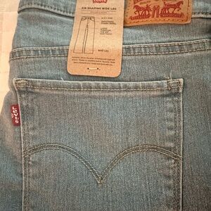 Levi's Light Blue Wide Leg Jeans